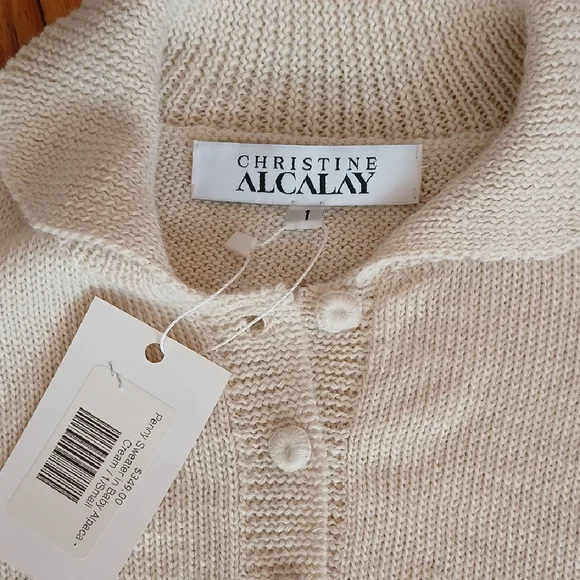Alfani Ivory Knit Pullover S NWT - Picture 2 of 3